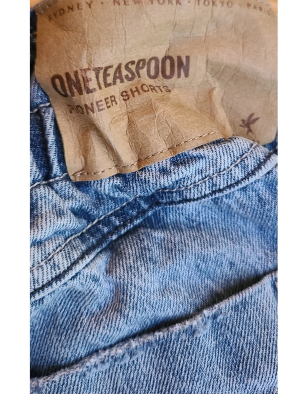 One Teaspoon Pioneer Vintage Paperbag Short Grunge Boho Festival Baggy Size 26 - Picture 7 of 10